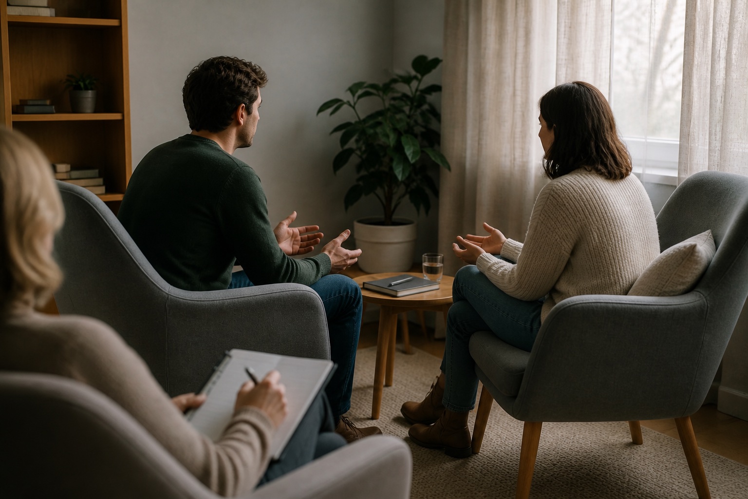 A fictional couple counselling conversation